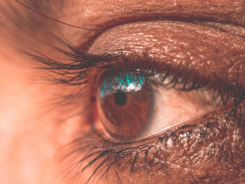 Extreme close-up of human eye