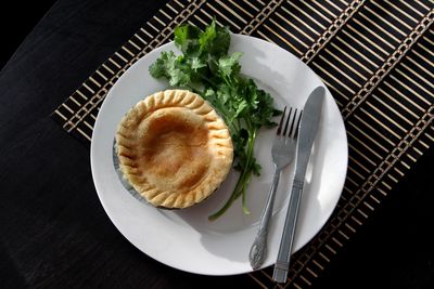 Close-up of served food