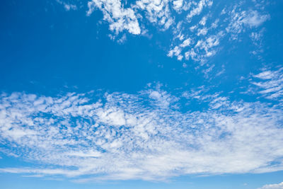 Low angle view of clouds in sky