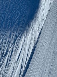 Full frame shot of snow covered mountain