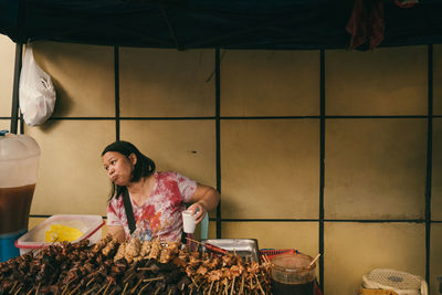 Full length of a man