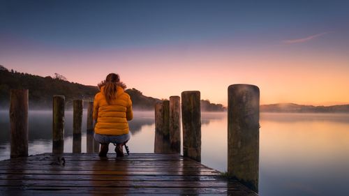 Coniston water at sunrise