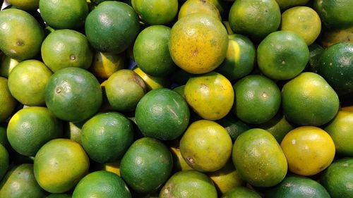 Full frame shot of fruits for sale in market