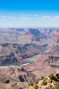 Scenic view of rock formations