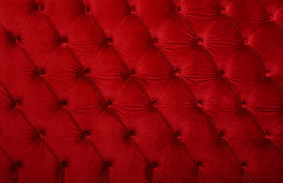 Full frame shot of red fabric