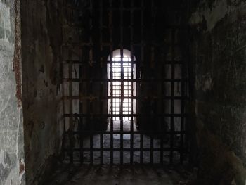 Interior of abandoned building