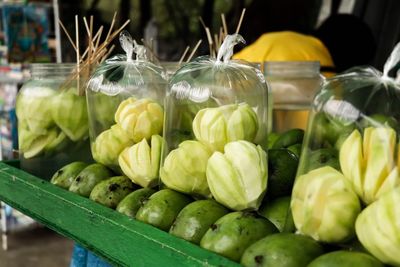 Close-up of vegetables for sale at market stall