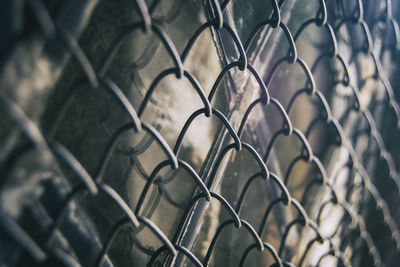 Full frame shot of chainlink fence