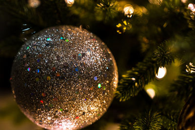 Close-up of christmas decorations