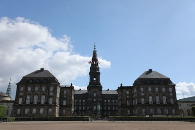 Low angle view of building against sky