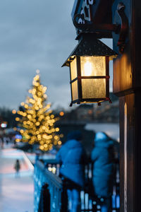 Close-up of christmas decorations