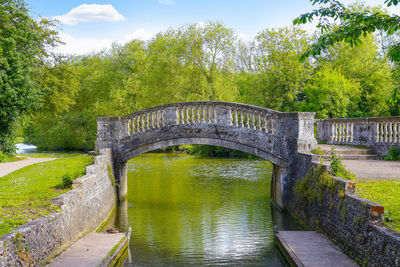 View of bridge in park