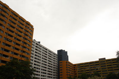 Low angle view of buildings against sky