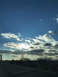 Low angle view of trees against sky