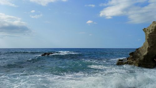 Scenic view of sea against sky