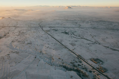 Aerial view of landscape