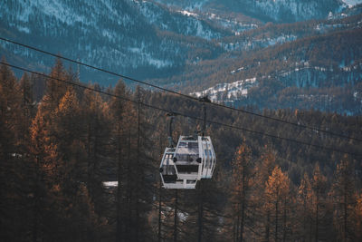 Funicular in mountains