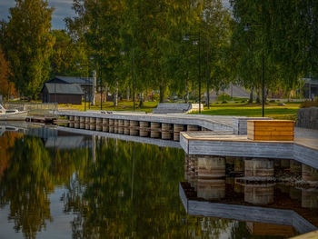 At a small marina