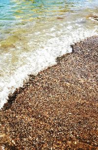 Waves on shore at beach