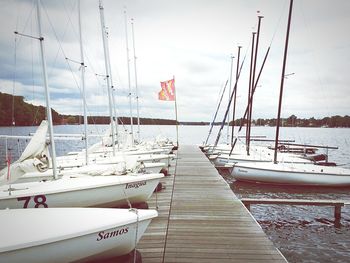 Boats in sea