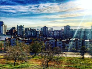 Cityscape against sky