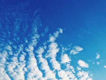 Low angle view of blue sky