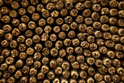 Full frame shot of cigarillos