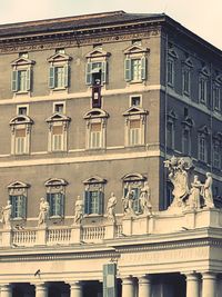 Low angle view of building in city