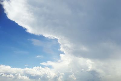 Low angle view of clouds in sky