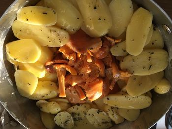 Close-up of potato salad