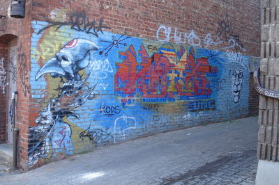 Graffiti on wall