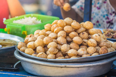 Close-up of food for sale at market stall