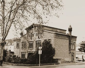 Exterior of old building against sky