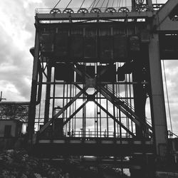 Low angle view of bridge against sky