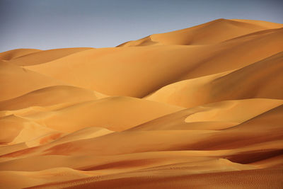 Scenic view of sand dunes