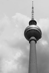 Berlin television tower viewed from below 