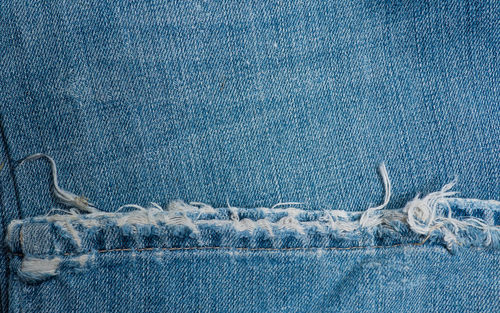 Close-up of jeans