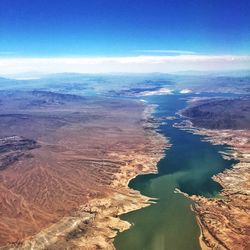 Aerial view of landscape