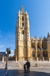 Low angle view of historic building against sky