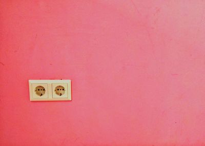 Close-up of pink wall