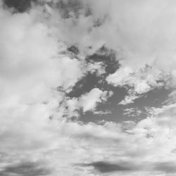 Low angle view of cloudy sky