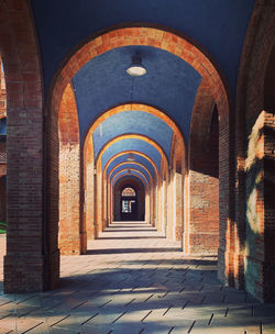 Empty corridor of building