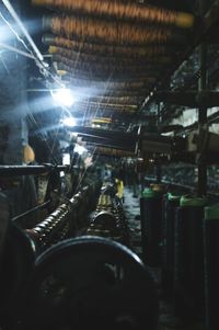 Interior of illuminated room