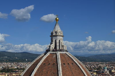 View of cathedral against cloudy sky