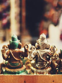 Close-up of buddha statue