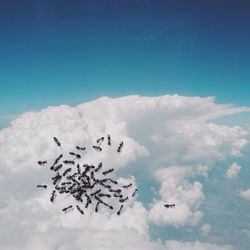 Low angle view of cloudy sky