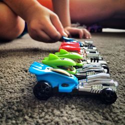 Close-up of hand holding toy