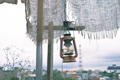 Low angle view of bell tower