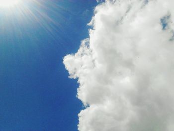 Low angle view of clouds in sky