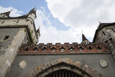 Low angle view of historical building against sky